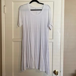 New, never worn. White knit TShirt dress